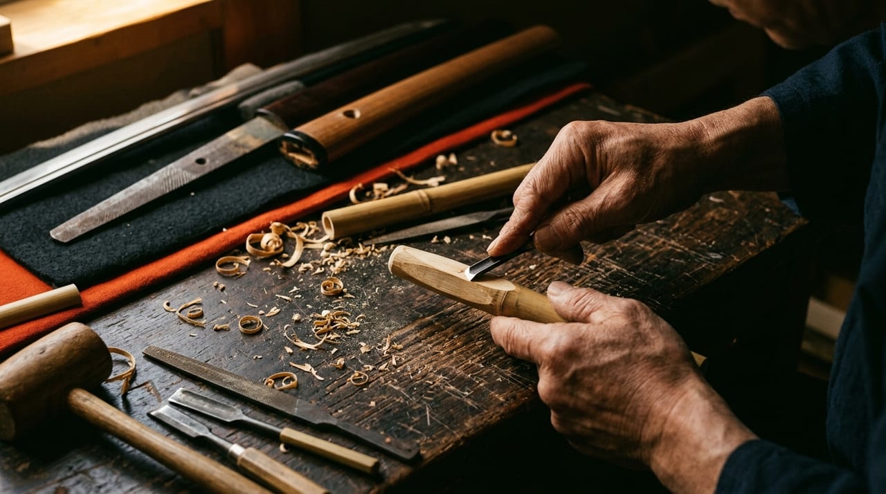 The Mekugishi: Specialized Craftsmen Who Secure the Sword's Core — Techniques and Lineage