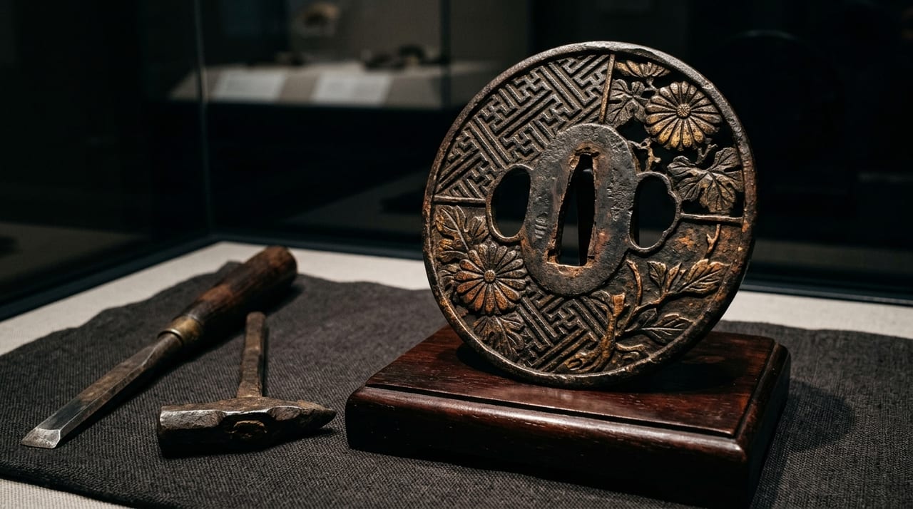 刀装具の鋳物と手彫り——鍔・目貫の真贋を分ける金工技法の見どころ