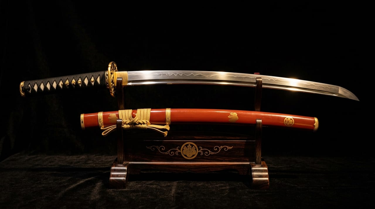 Nobunaga und Schwerter—Symbole militärischer Macht und Autorität